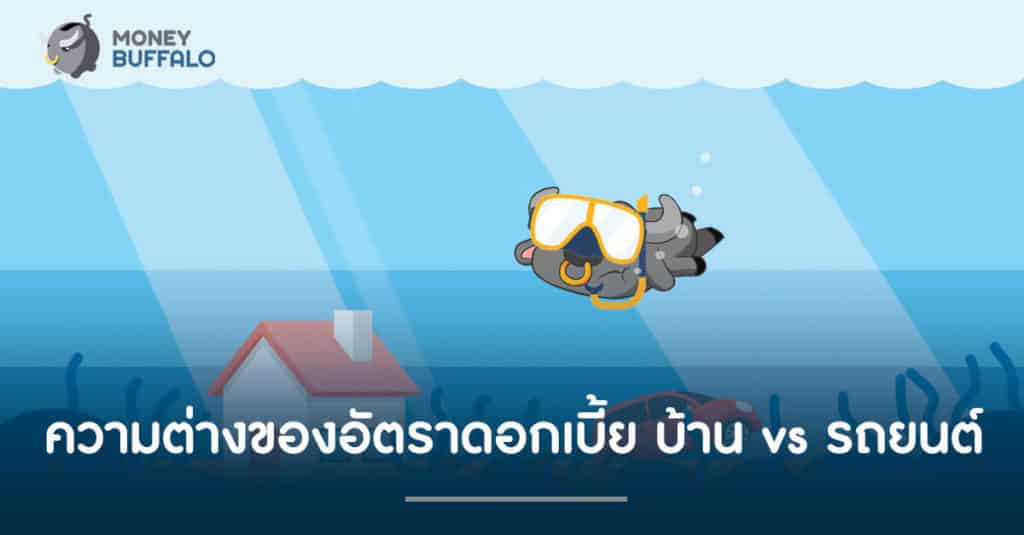 ความต่างของอัตราดอกเบี้ย บ้าน vs รถยนต์