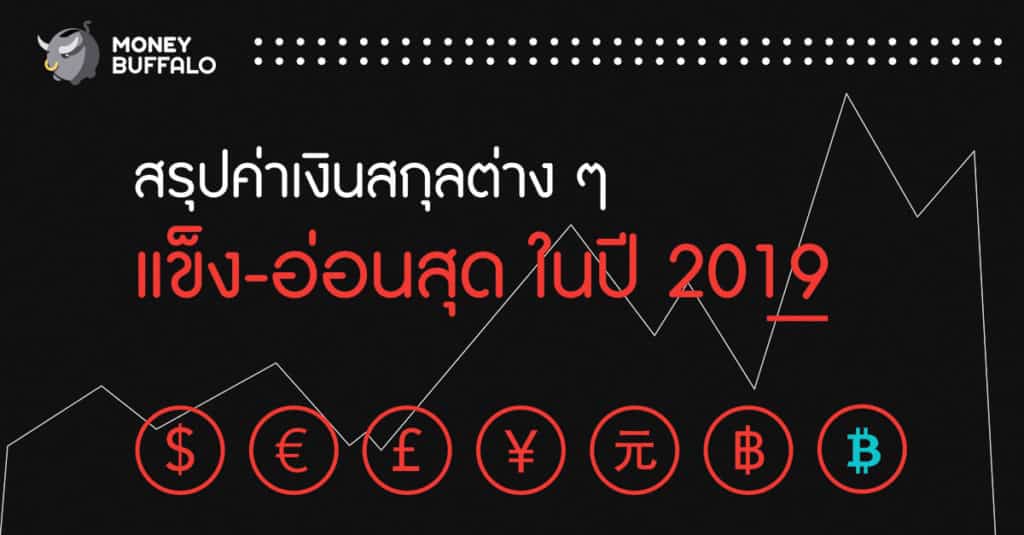 สรุป "ค่าเงิน" สกุลต่างๆ แข็ง-อ่อนสุด ในปี 2019