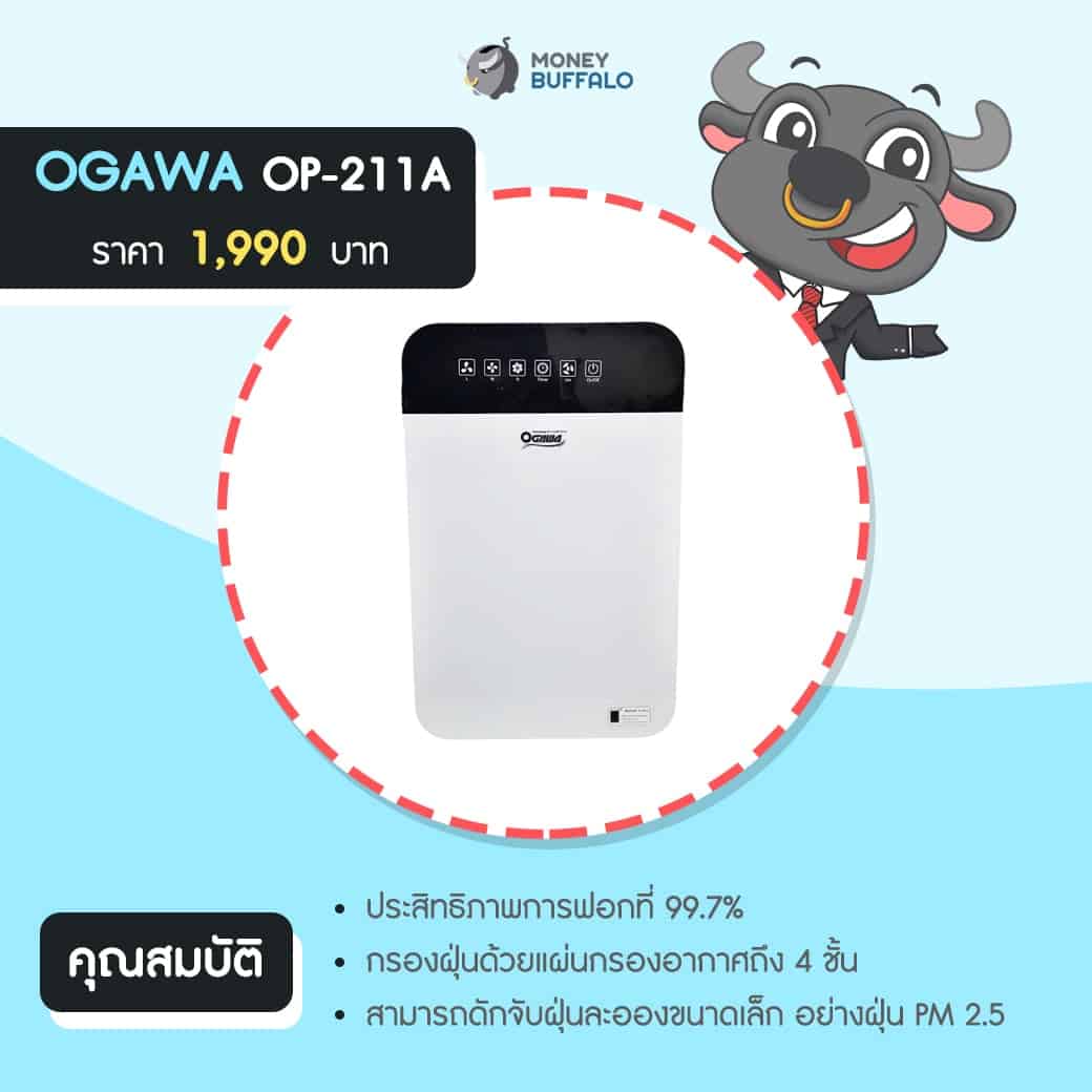 มีงบ 4,000 บาท ซื้อ "เครื่องฟอกอากาศ