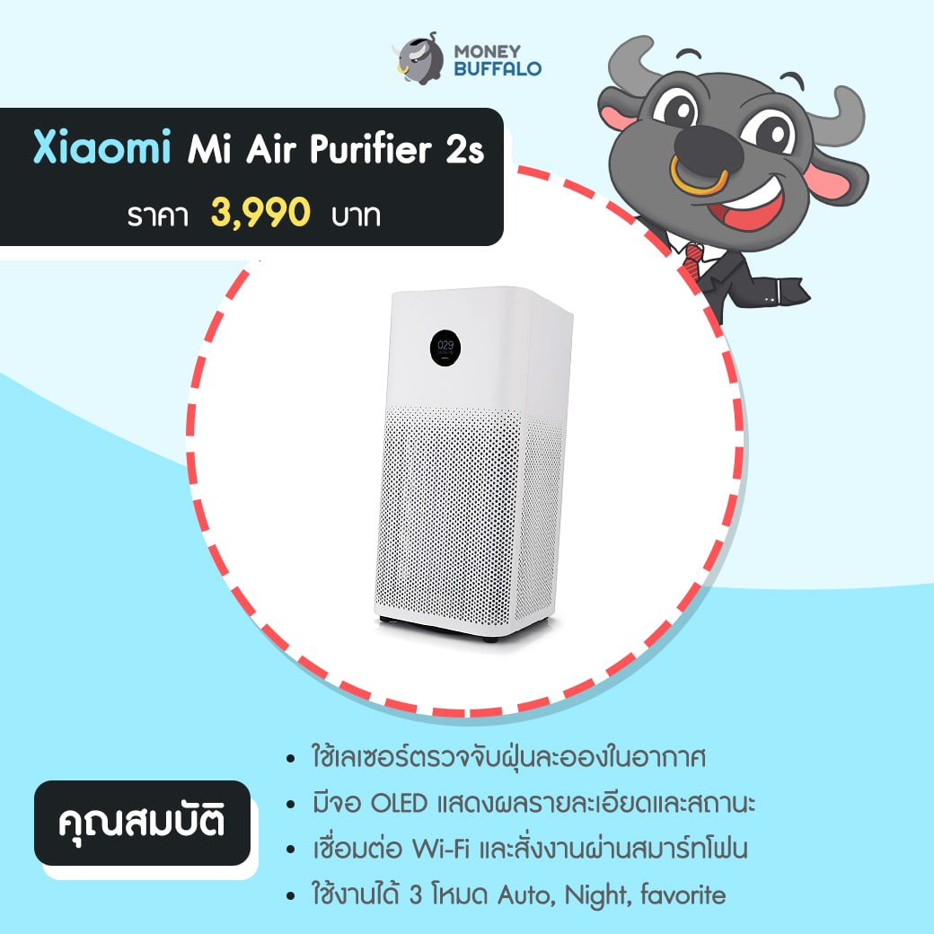 มีงบ 4,000 บาท ซื้อ "เครื่องฟอกอากาศ