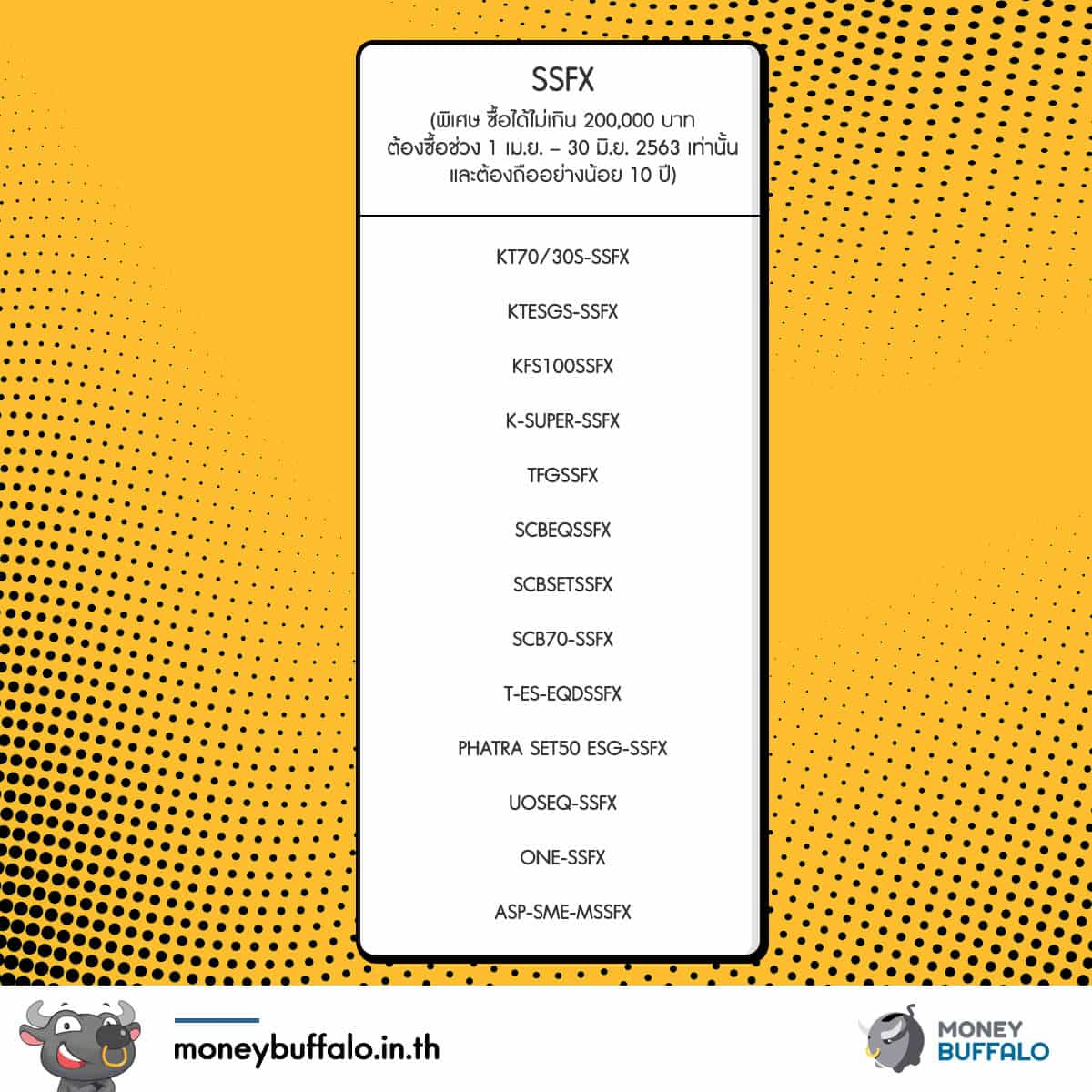 [สรุปรายละเอียด] เปิดตัว “กองทุน SSF” ที่เริ่ม IPO วันที่ 1 เมษายน 63 มีอะไรบ้าง ?