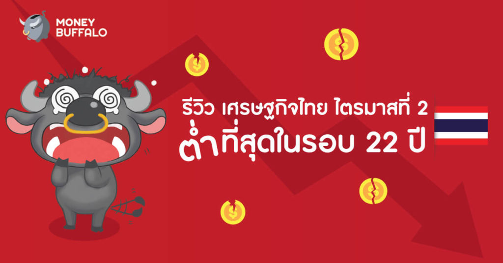 รีวิว "เศรษฐกิจไทย ไตรมาสที่ 2" ต่ำที่สุดในรอบ 22 ปี