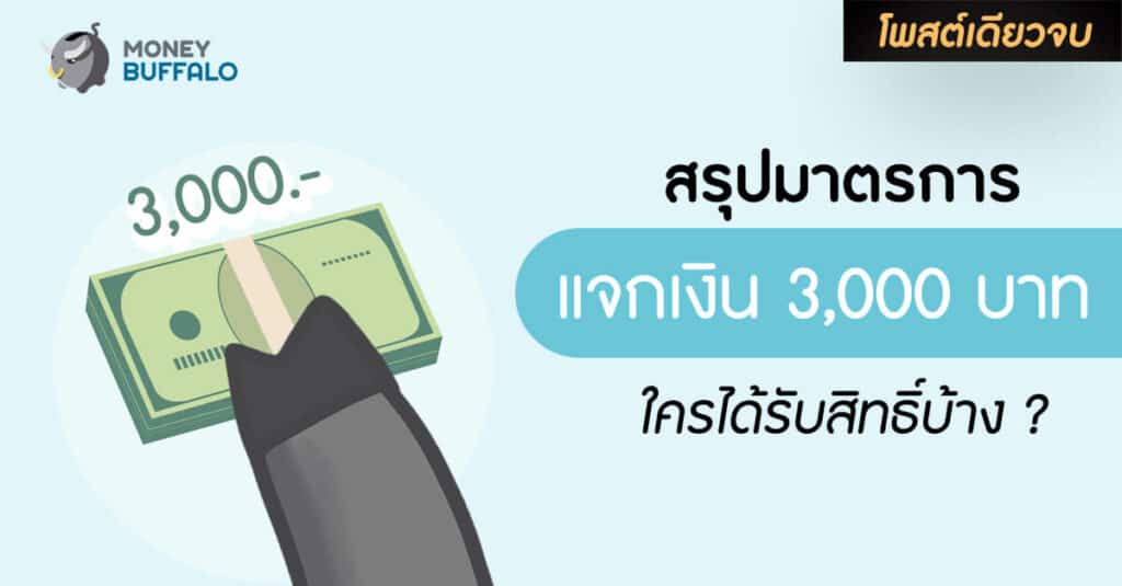 [สรุปโพสต์เดียวจบ] รายละเอียดมาตรการ "แจกเงิน 3,000 บาท" ใครได้รับสิทธิ์บ้าง ?