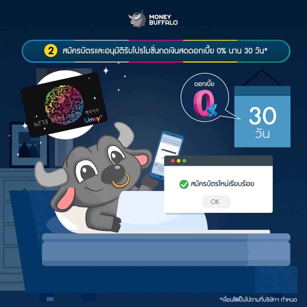บัตรกดเงินสด Umay+