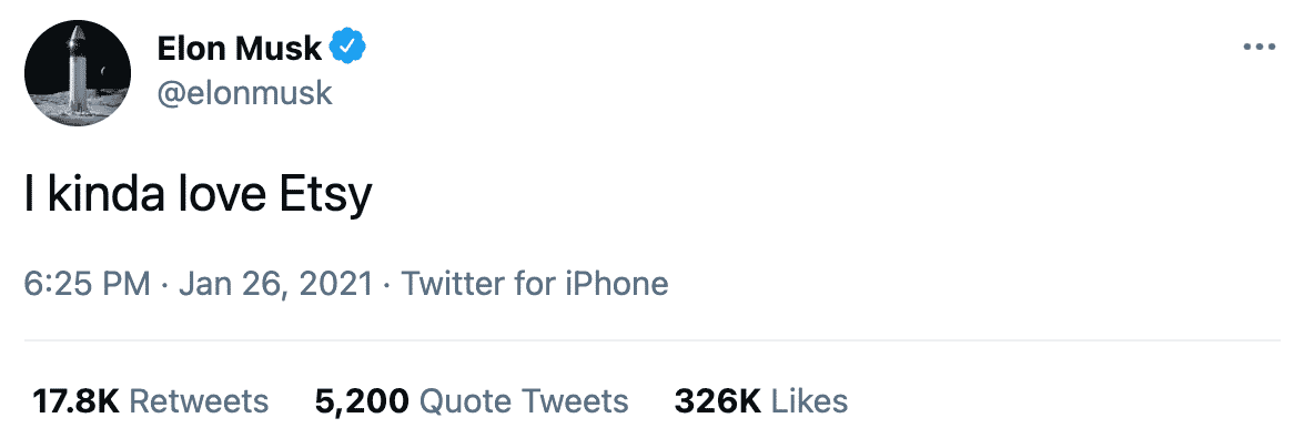 Elon Musk I kinda love Esty