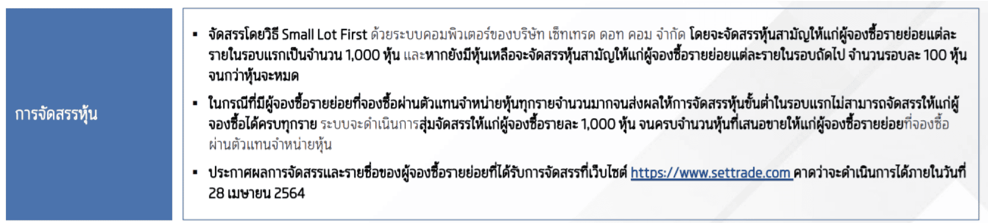 ทำไมถึงเกิดการสุ่มแจกหุ้น IPO "เงินติดล้อ" 1,000 หุ้น ?