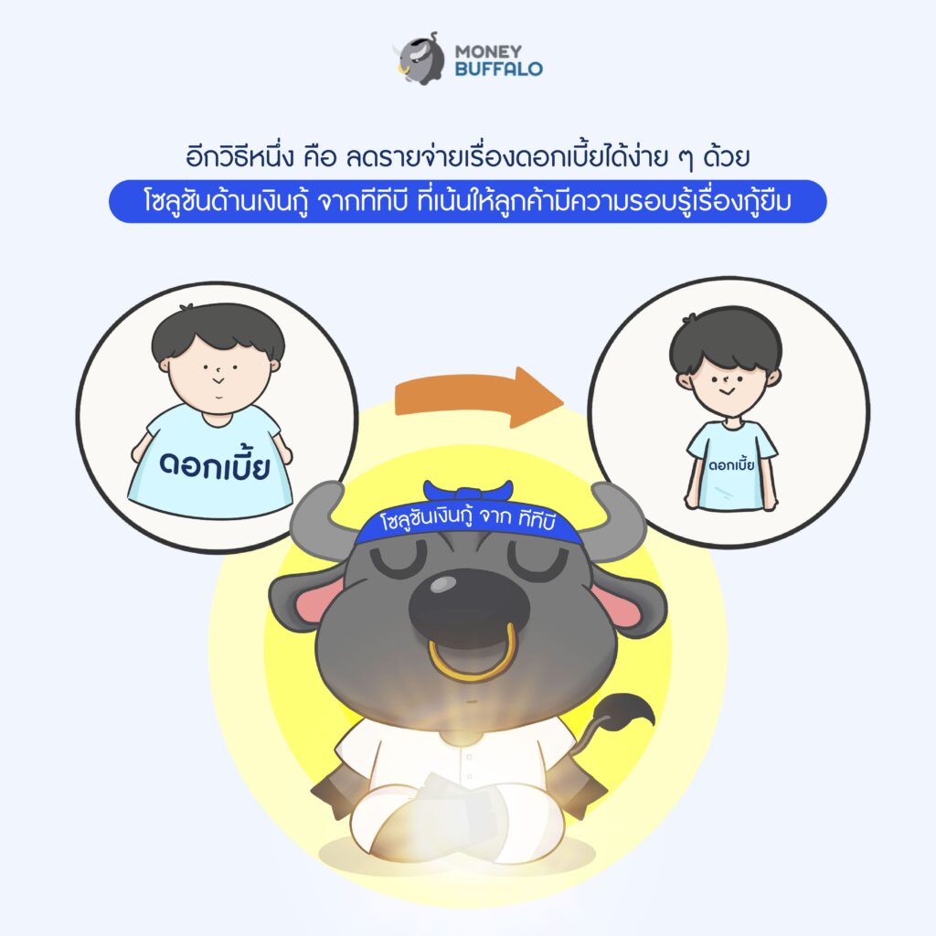 เป็นหนี้อยู่รึเปล่า ? โซลูชันด้านเงินกู้ จาก ทีทีบี ช่วยลดดอกเบี้ยและรายจ่ายได้นะ