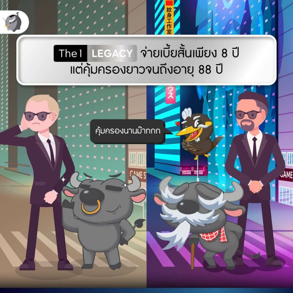 สร้างอนาคตไปกับ The 1 Legacy จ่ายเบี้ยสั้น 8 ปี แต่คุ้มครองยาวถึงอายุ 88 ปี