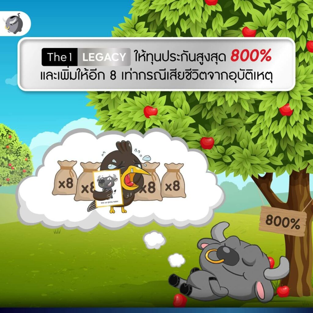 สร้างอนาคตไปกับ The 1 Legacy จ่ายเบี้ยสั้น 8 ปี แต่คุ้มครองยาวถึงอายุ 88 ปี