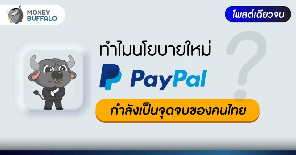 สรุปโพสต์เดียวจบ] ทำไมนโยบายใหม่ Paypal กลายเป็นจุดจบของคนไทย ? - Money  Buffalo