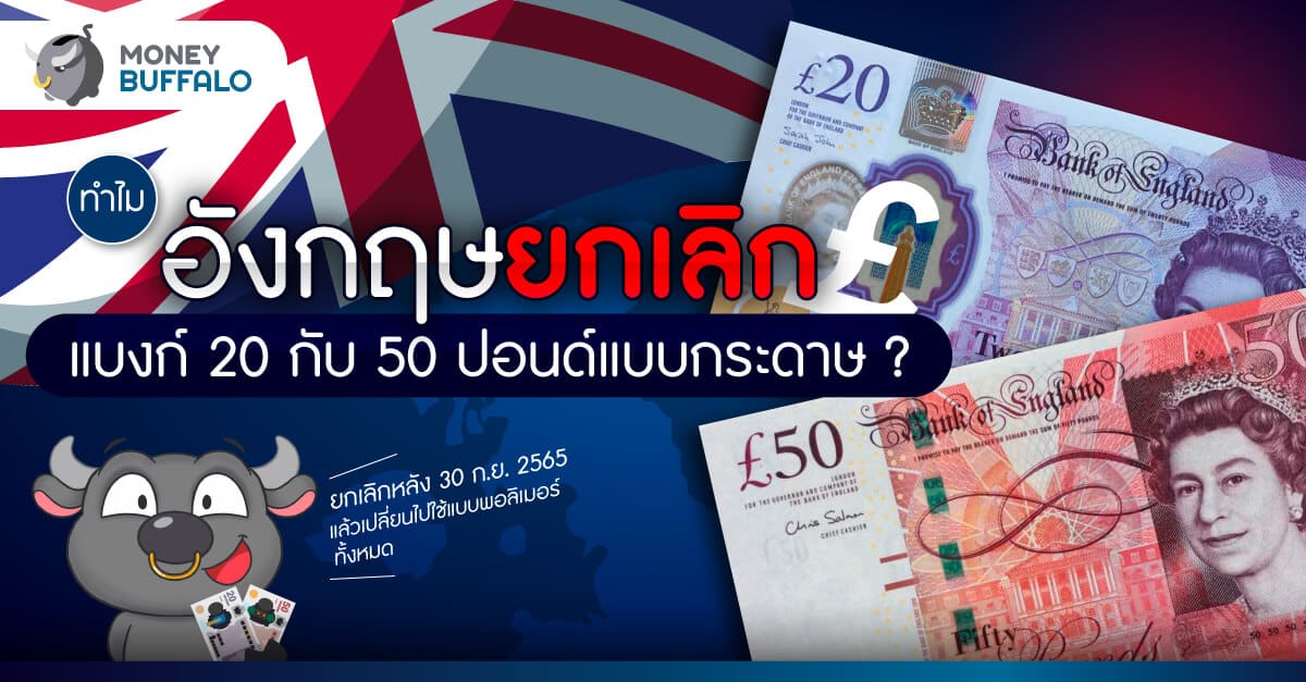 ทำไม “อังกฤษยกเลิกธนบัตร 20 กับ 50 ปอนด์” แบบกระดาษ ? - Money Buffalo ทำไม “อังกฤษยกเลิกธนบัตร 20 กับ 50 ปอนด์” แบบกระดาษ ? - Money Buffalo