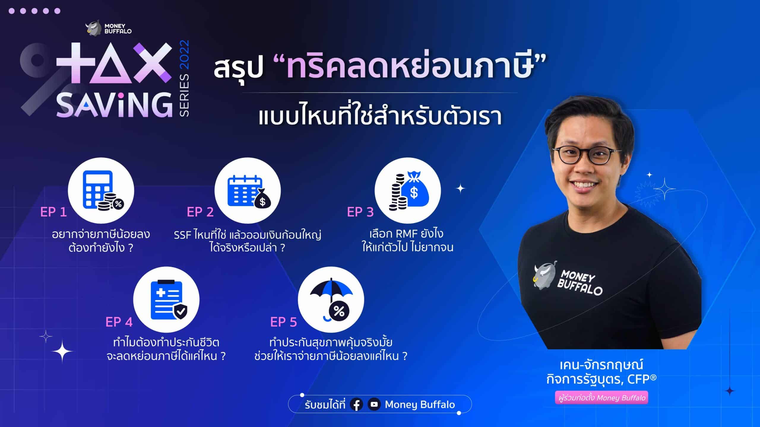 “Money Buffalo Tax Savings Series” แผนการเงินเพื่อลดหย่อนภาษี ปี 2022