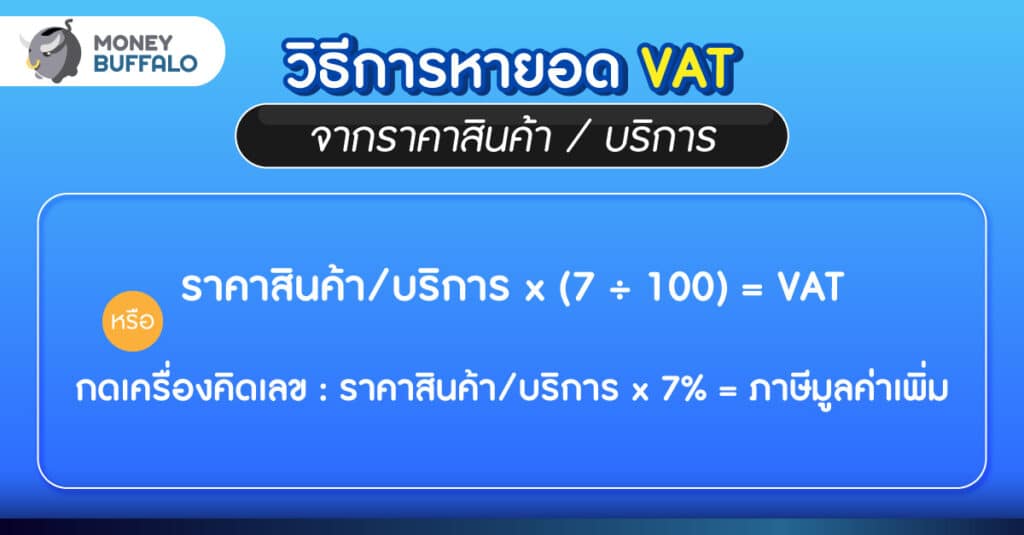 วิธีคิด VAT 7% กี่บาท คำนวณง่าย ๆ คิดยังไง - Money Buffalo วิธีคิด Vat 7% กี่บาท คำนวณง่าย ๆ คิดยังไง - Money Buffalo
