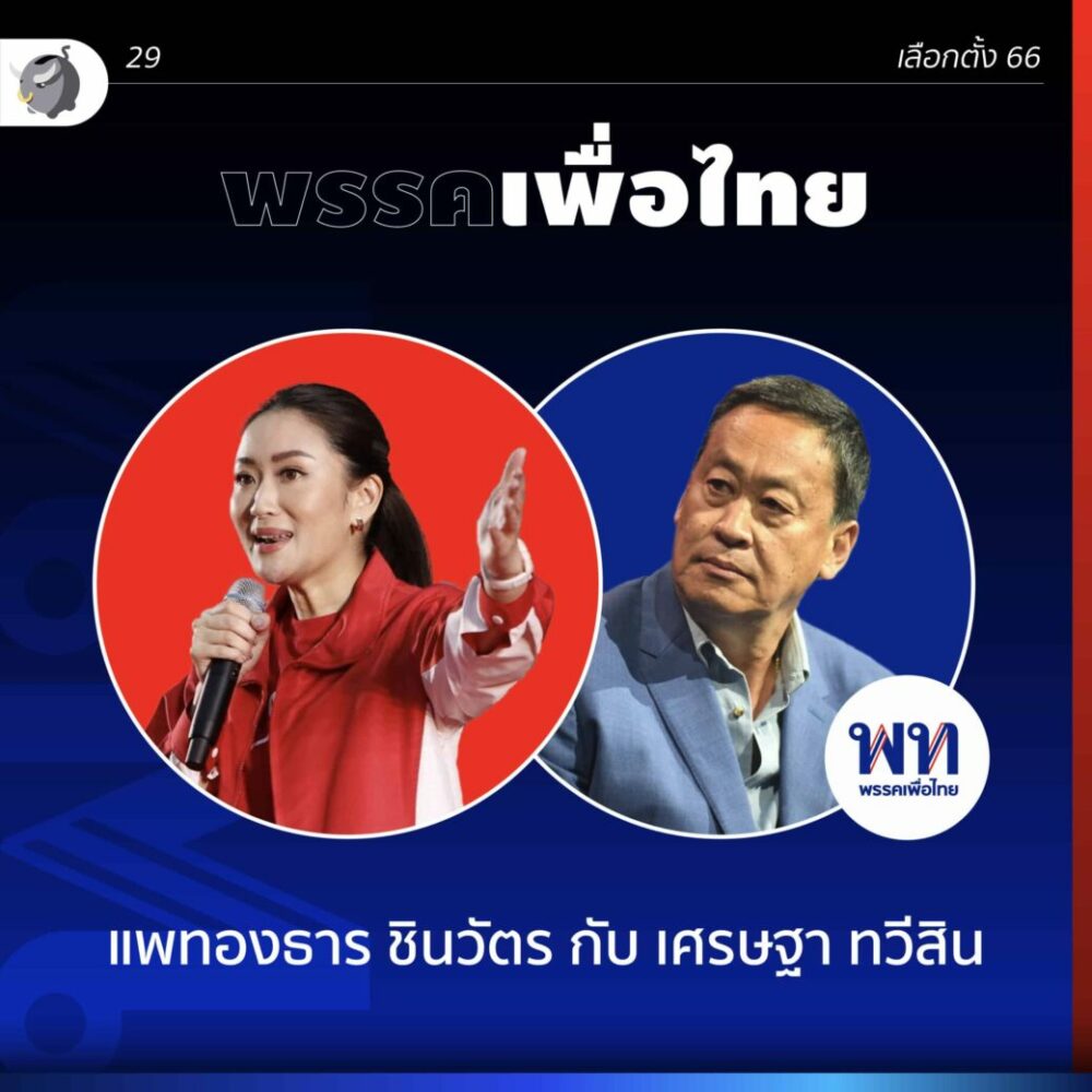 นโยบายพรรค เพื่อไทย 2566 ปาร์ตี้ลิสต์ เบอร์ 29