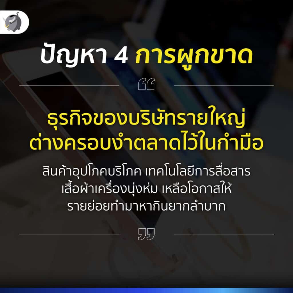 ปัญหา 4 การผูกขาด