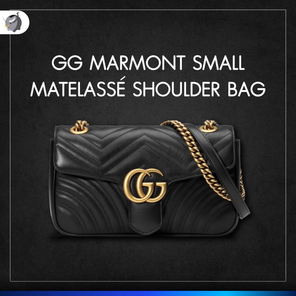 GG MARMONT SMALL MATELASSÉ SHOULDER BAG