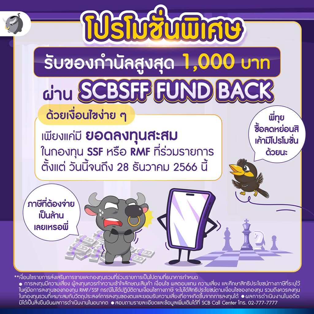 [ชี้เป้า] SSF/RMF จาก SCB ลงทุนตามธีม รับสิทธิลดหย่อนภาษีได้ตามใจ