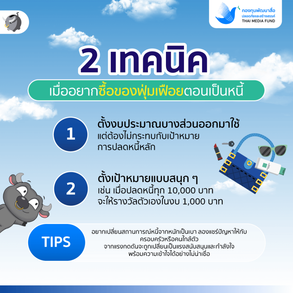 เทคนิคเมื่ออยากซื้อของฟุ่มเฟือยตอนเป็นหนี้