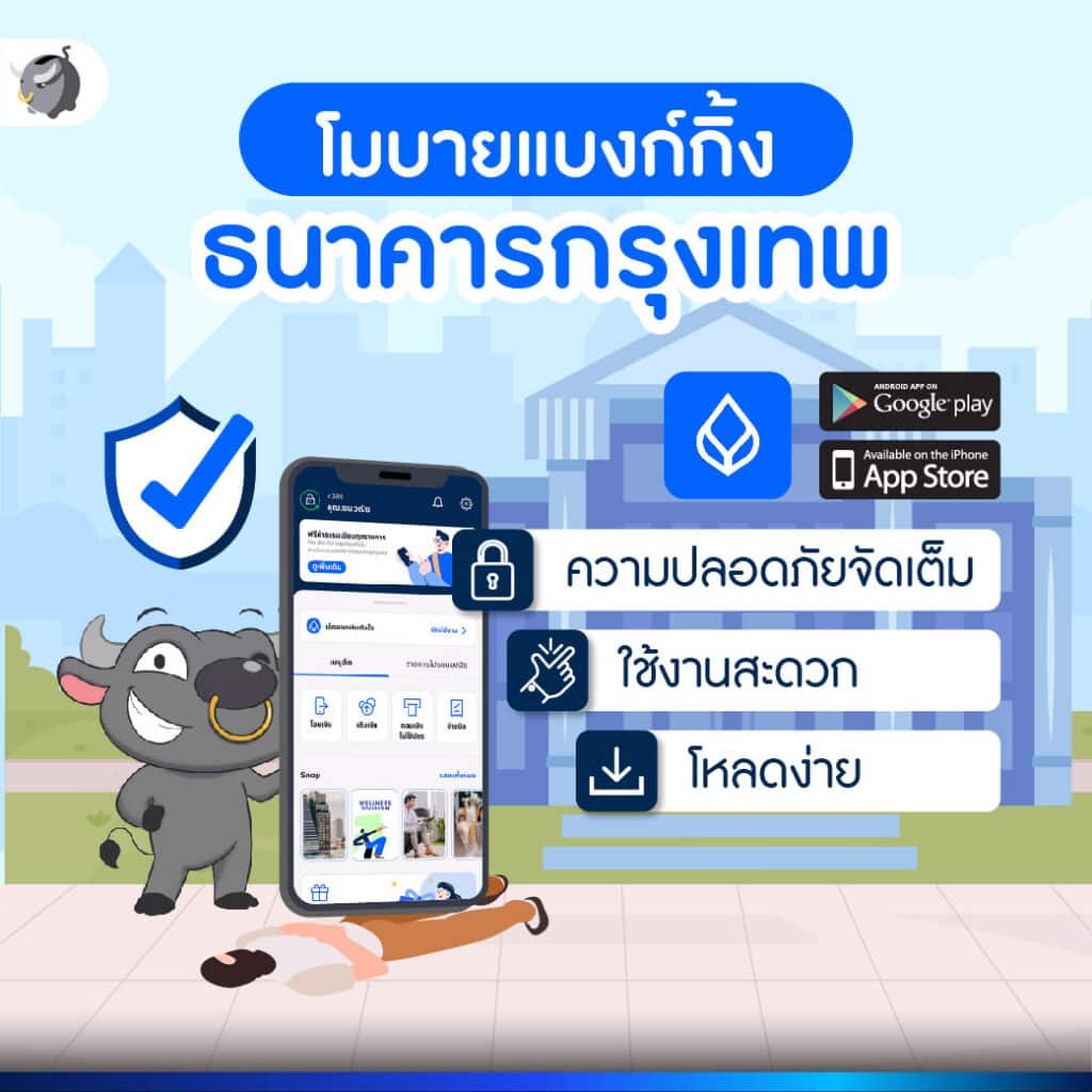 แอปโมบายแบงก์กิ้งธนาคารกรุงเทพ