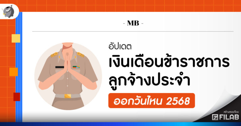 อัปเดต เงินเดือนข้าราชการ ลูกจ้างประจำ ออกวันไหน 2568