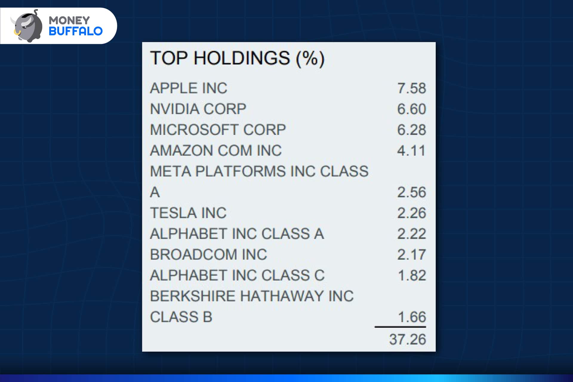 SP500 Top Holdings 2025
